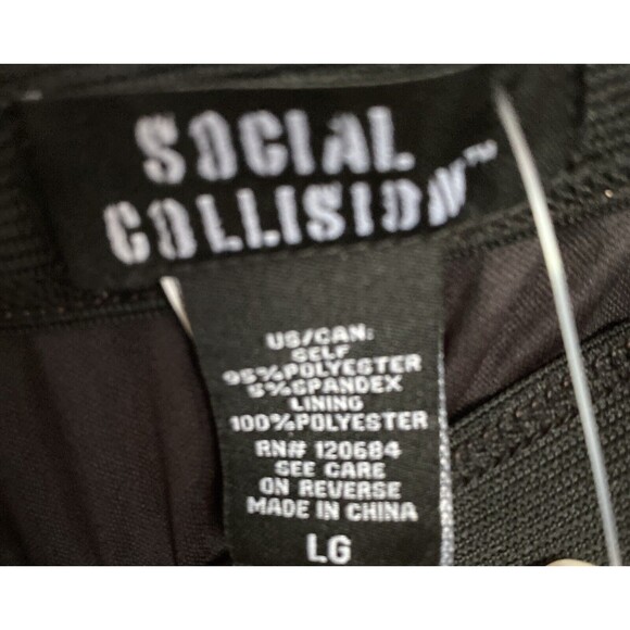 NWT Social Collision Skull Paisley Patchwork Maxi Skirt Halloween LARGE - Picture 5 of 7